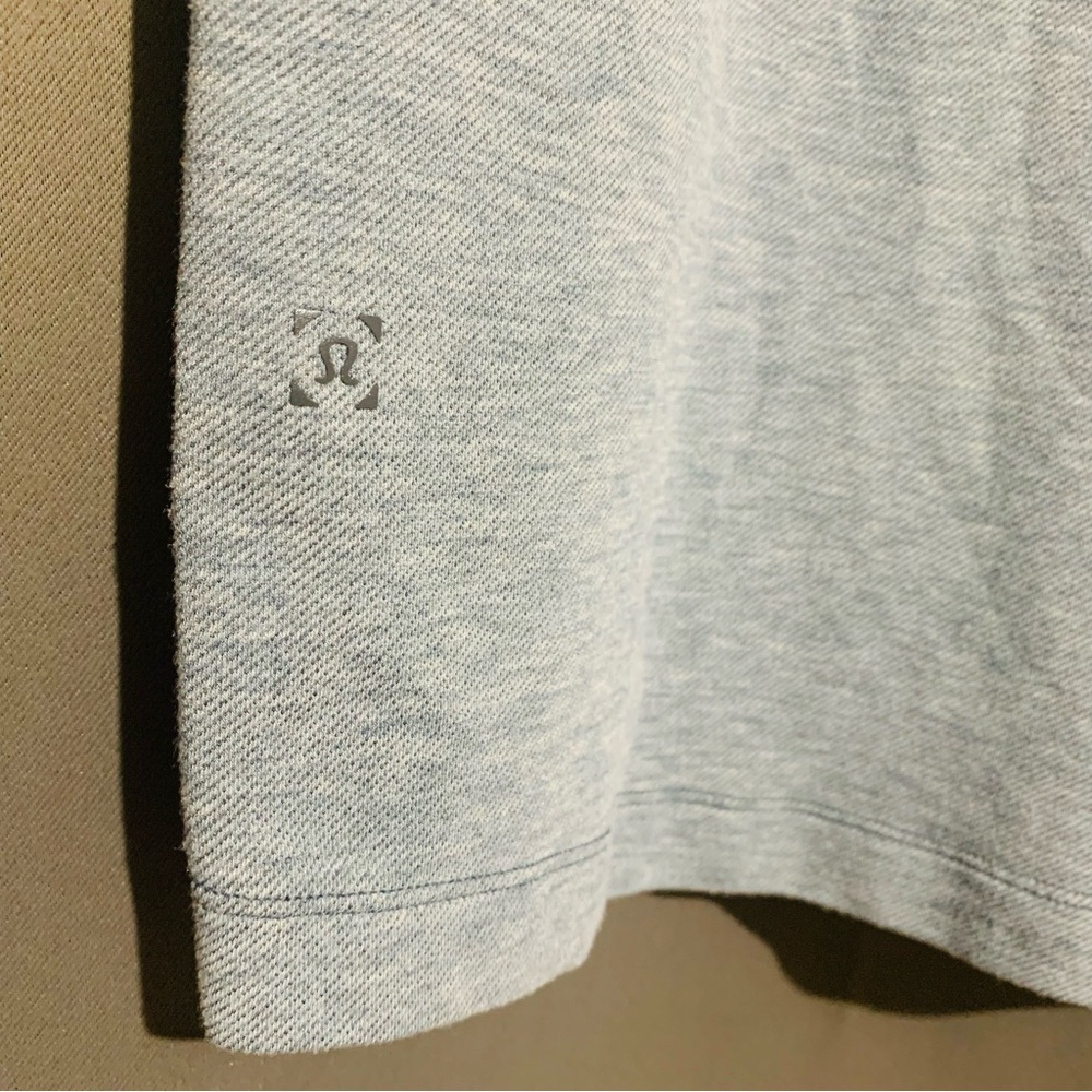 Lululemon Polo Mens Blue Evolution Golf Shirt Tech Performance Stretch - Picture 4 of 6